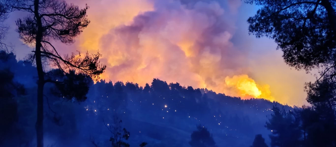 Φωτιά Εύβοια - Δήμαρχος Αιδηψού: «Στείλτε εναέρια μέσα αλλιώς η φωτιά θα καταλήξει στη θάλασσα»